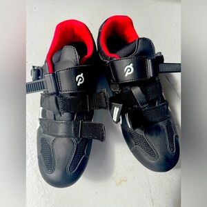 Peloton clip, and bike shoes